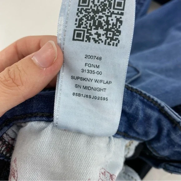 True Religion Blue Super Skinny Denim Jeans - Picture 8 of 8